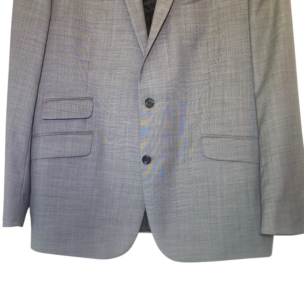 KENNETH COLE  New York  Men's size 46L Gray wool blend Suit/Sport Coat Blazer